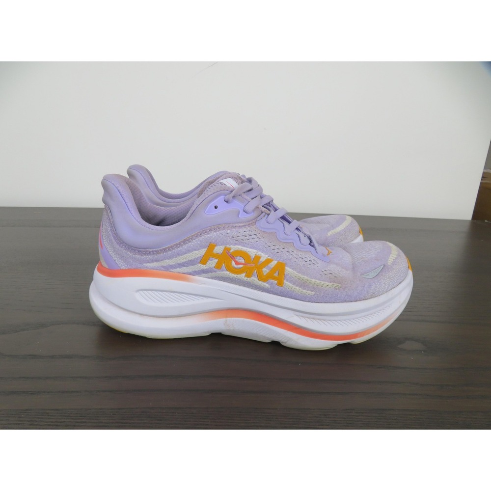 Hoka One One Bondi 9 Shoes Womens 10 Purple Running Sneakers Road 1162012 AGH